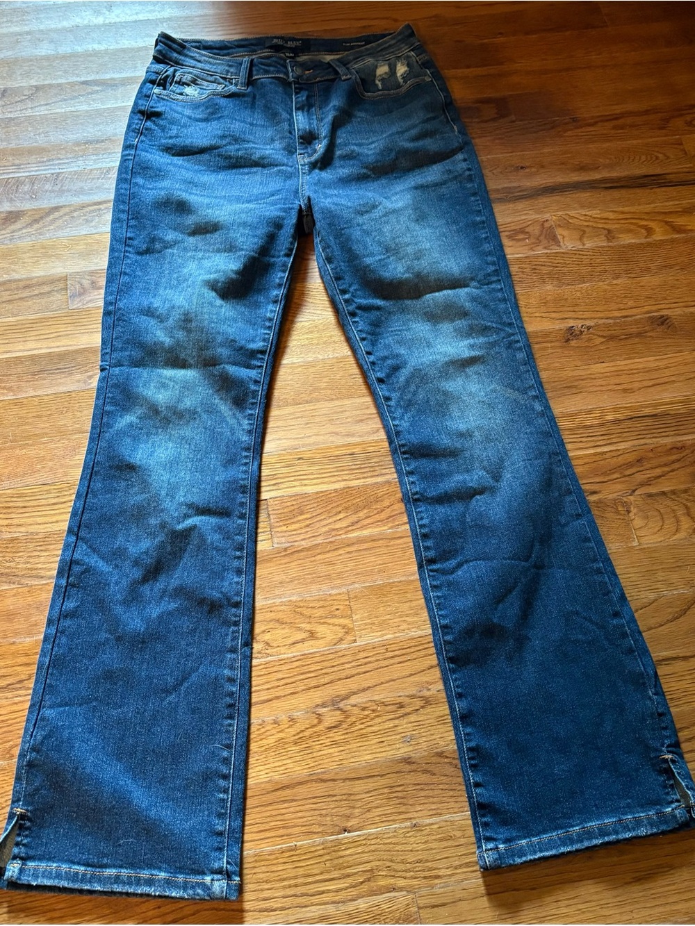 Judy Blue Slim Bottom Jeans w/bottom Slits, Size 11/30
